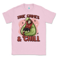 Bubblegum Pink true crimes & chill Classic Tee - MaliasSmallBusiness