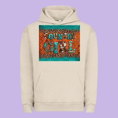 Country Girl Urban Hoodie Designed By Barkaloodesign