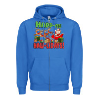 True Royal happ yee haw lidays Zipper Hoodie - MaliasSmallBusiness