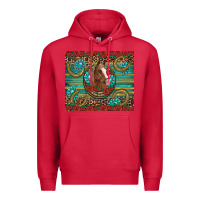 Cardinal western horse horseshoe roses gemstones glitter wooden Premium Hoodie - Artiststas