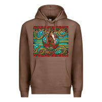 Chestnut western horse horseshoe roses gemstones glitter wooden Premium Hoodie - Artiststas