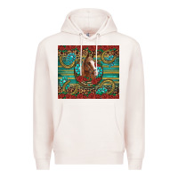 Pale Pink western horse horseshoe roses gemstones glitter wooden Premium Hoodie - Artiststas