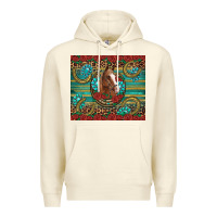 Sandshell western horse horseshoe roses gemstones glitter wooden Premium Hoodie - Artiststas