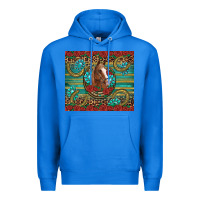 True Royal western horse horseshoe roses gemstones glitter wooden Premium Hoodie - Artiststas