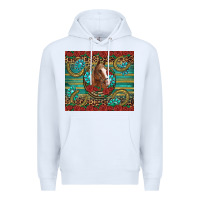 White western horse horseshoe roses gemstones glitter wooden Premium Hoodie - Artiststas