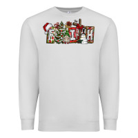 Dove Grey Faith Premium Sweatshirt - CowhideDigitalArt