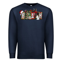 Navy Faith Premium Sweatshirt - CowhideDigitalArt