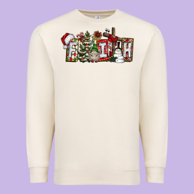 Faith Premium Sweatshirt Designed By Cowhidedigitalart