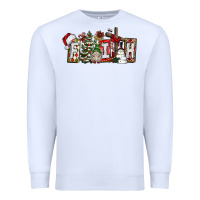 White Faith Premium Sweatshirt - CowhideDigitalArt