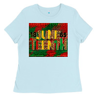 Baby Blue juneteenth 1865 tumbler Ladies Tee - BarkalooDesign