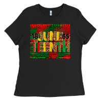 Black juneteenth 1865 tumbler Ladies Tee - BarkalooDesign
