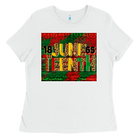 White juneteenth 1865 tumbler Ladies Tee - BarkalooDesign