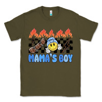 Army Green mama's boy Classic Tee - MaliasSmallBusiness