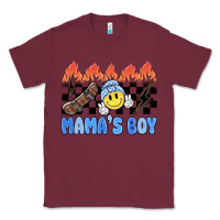 Burgundy mama's boy Classic Tee - MaliasSmallBusiness