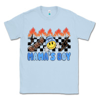 Dusty Blue mama's boy Classic Tee - MaliasSmallBusiness