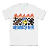 White mama's boy Classic Tee - MaliasSmallBusiness