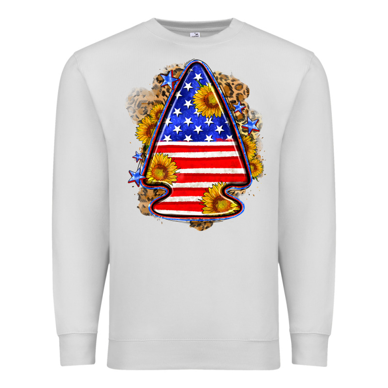 American Flag Arrowhead Premium Sweatshirt by Neo Western | Teevron