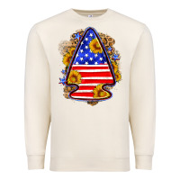 Sandshell American flag arrowhead Premium Sweatshirt - Neo Western
