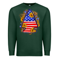 Sports Green American flag arrowhead Premium Sweatshirt - Neo Western