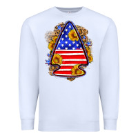 White American flag arrowhead Premium Sweatshirt - Neo Western