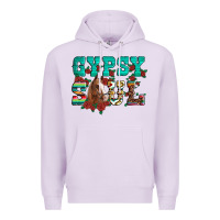 Lilac western gypsy soul horse roses serape aztec leopard Premium Hoodie - Artiststas