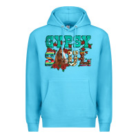 Ocean Blue western gypsy soul horse roses serape aztec leopard Premium Hoodie - Artiststas