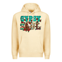 Pina Colada western gypsy soul horse roses serape aztec leopard Premium Hoodie - Artiststas