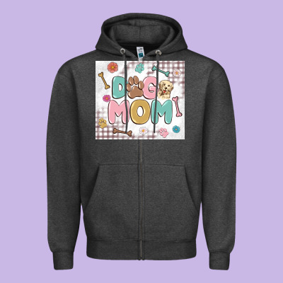 Zipper Hoodie dog mom