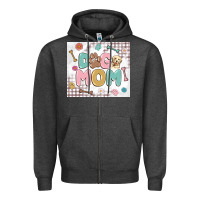Charcoal Heather dog mom Zipper Hoodie - MaliasSmallBusiness