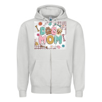 Dove Grey dog mom Zipper Hoodie - MaliasSmallBusiness