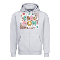 Heather Grey dog mom Zipper Hoodie - MaliasSmallBusiness
