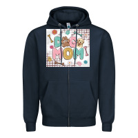 Navy dog mom Zipper Hoodie - MaliasSmallBusiness