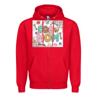 Red dog mom Zipper Hoodie - MaliasSmallBusiness