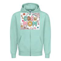 Seafoam dog mom Zipper Hoodie - MaliasSmallBusiness