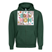 Sports Green dog mom Zipper Hoodie - MaliasSmallBusiness
