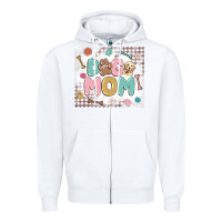 White dog mom Zipper Hoodie - MaliasSmallBusiness