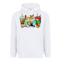 White teacher coffee cups Heavyweight Hoodie - Zillion Design Studio