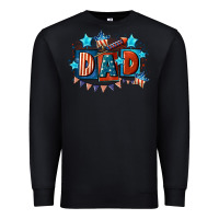 Black American Dad  4th of july Premium Sweatshirt - CowGirlArtShop