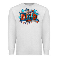 Oatmeal Heather American Dad  4th of july Premium Sweatshirt - CowGirlArtShop