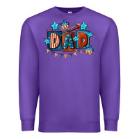 Purple American Dad  4th of july Premium Sweatshirt - CowGirlArtShop