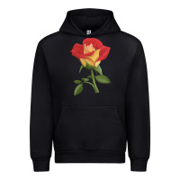 Black Ketchup And Mustard Rose Urban Hoodie - LillyAllenDesigns