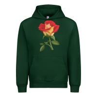 Forest Green Ketchup And Mustard Rose Urban Hoodie - LillyAllenDesigns