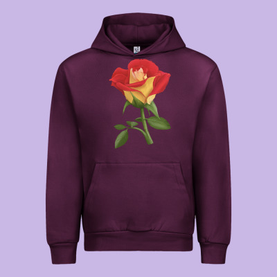 Ketchup And Mustard Rose Urban Hoodie Designed By Lillyallendesigns