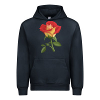 Navy Ketchup And Mustard Rose Urban Hoodie - LillyAllenDesigns