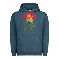 Pigment Midnight Navy Ketchup And Mustard Rose Urban Hoodie - LillyAllenDesigns