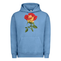 Pigment Pebble Blue Ketchup And Mustard Rose Urban Hoodie - LillyAllenDesigns