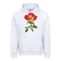White Ketchup And Mustard Rose Urban Hoodie - LillyAllenDesigns