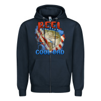 Navy reel cool dad Zipper Hoodie - MaliasSmallBusiness