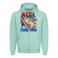 Seafoam reel cool dad Zipper Hoodie - MaliasSmallBusiness