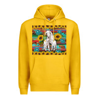 Lemon goats mom and baby sunflowers gemstones serape leopard glitter wooden Premium Hoodie - Artiststas